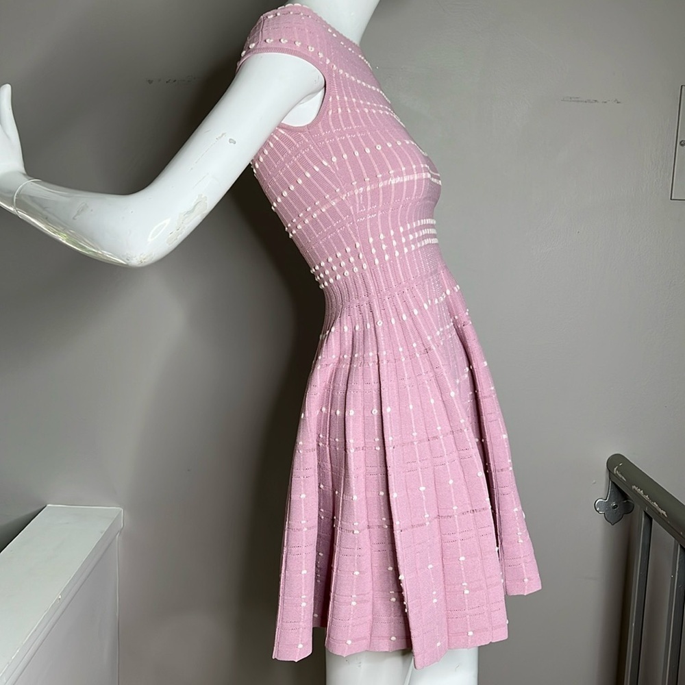 Alexander McQueen Sz S Knit Off the Shoulder Short Sleeve Fitted Dress - New - Picture 2 of 12